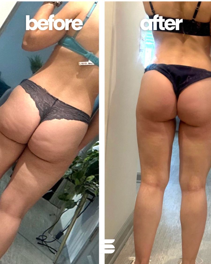 SWEATNGLOW client before and after transformation 5