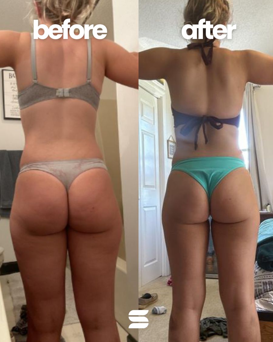 SWEATNGLOW client before and after transformation 7