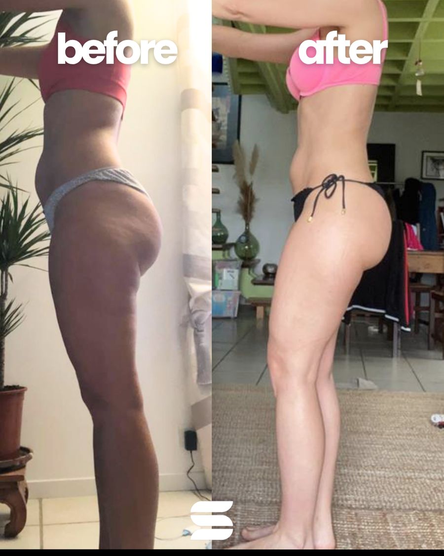 SWEATNGLOW client before and after transformation 9