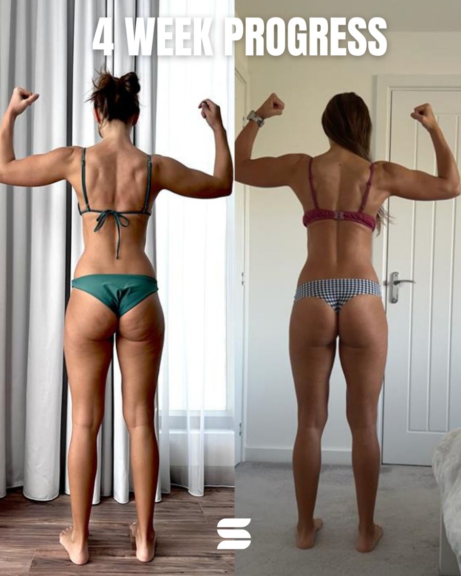 SWEATNGLOW client before and after